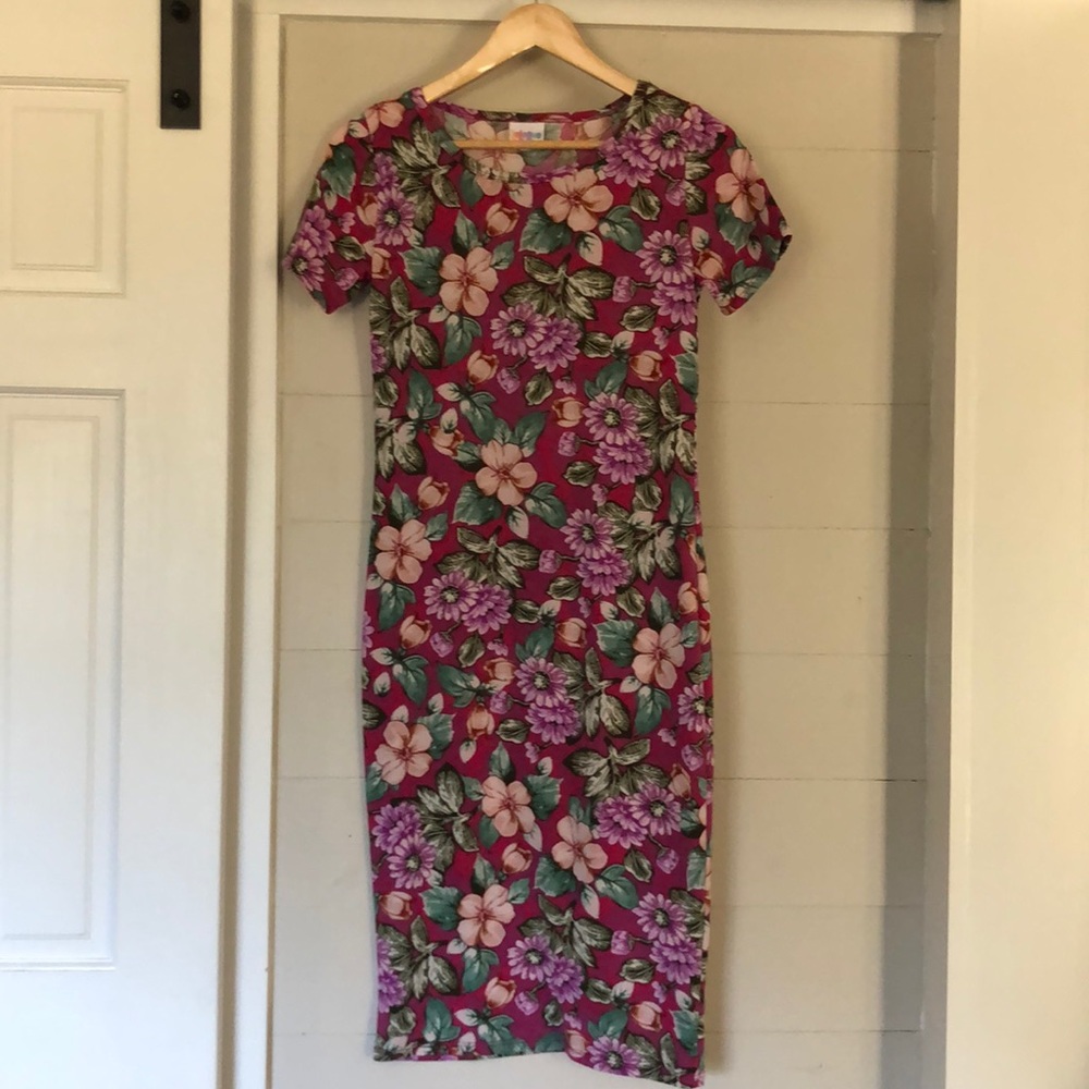 Lularoe Floral Julia Dress fits XS to S